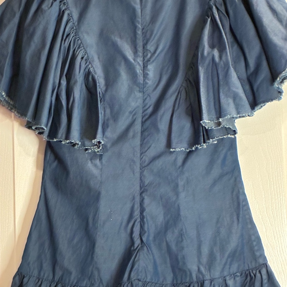 Caroline Constas Navy Blouse - Picture 5 of 11